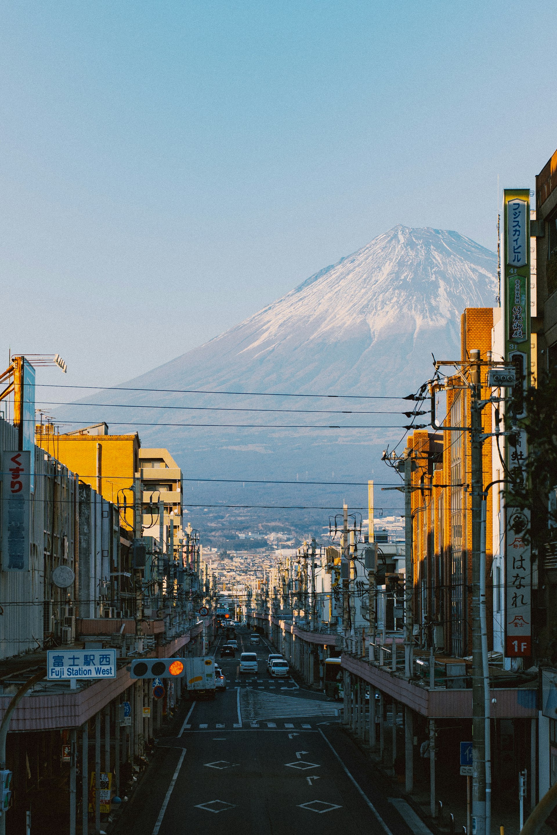 Private charter vehicle on a scenic road in Japan